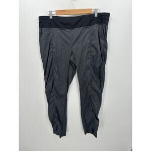 Lucy Pants Women XL Chambray Gray Black Ruched Lightweight Pull On Stretch